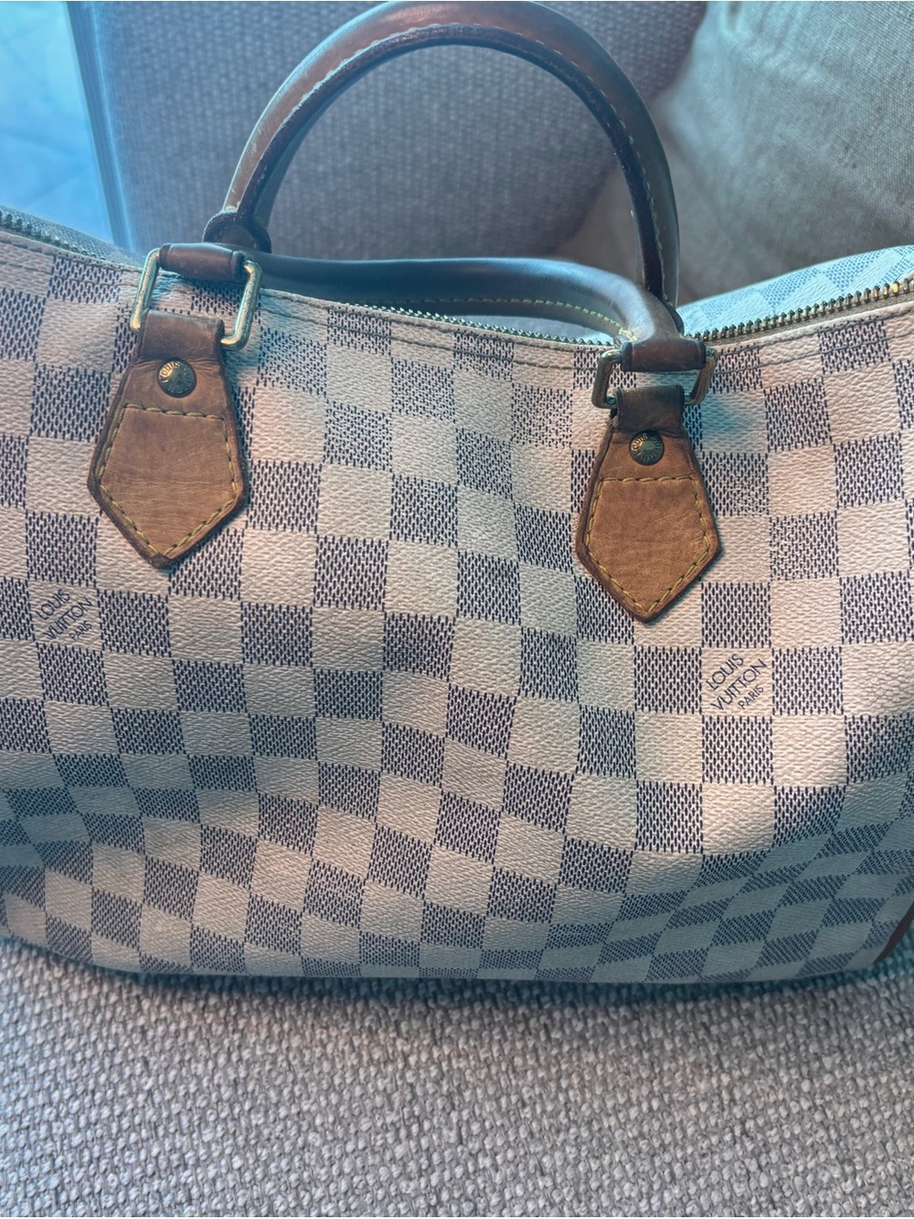 Louis Vuitton speedy 30 Damier Azur Canvas